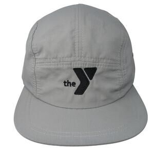 The Y 5 Panel Cap Gray One Size Adjustable Embroidered Lightweight Fahrenheit